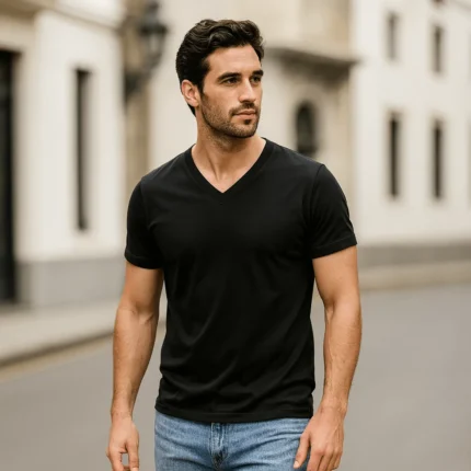 Polo cuello V - Hombre